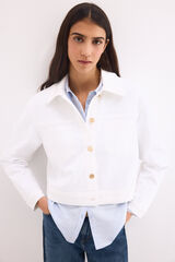 Pedro del Hierro Denim jacket Ecru