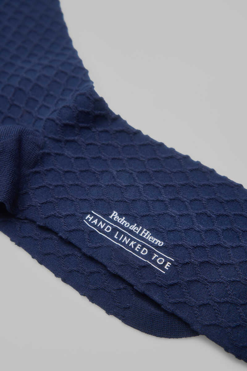 Pedro del Hierro Textured sports socks Blue