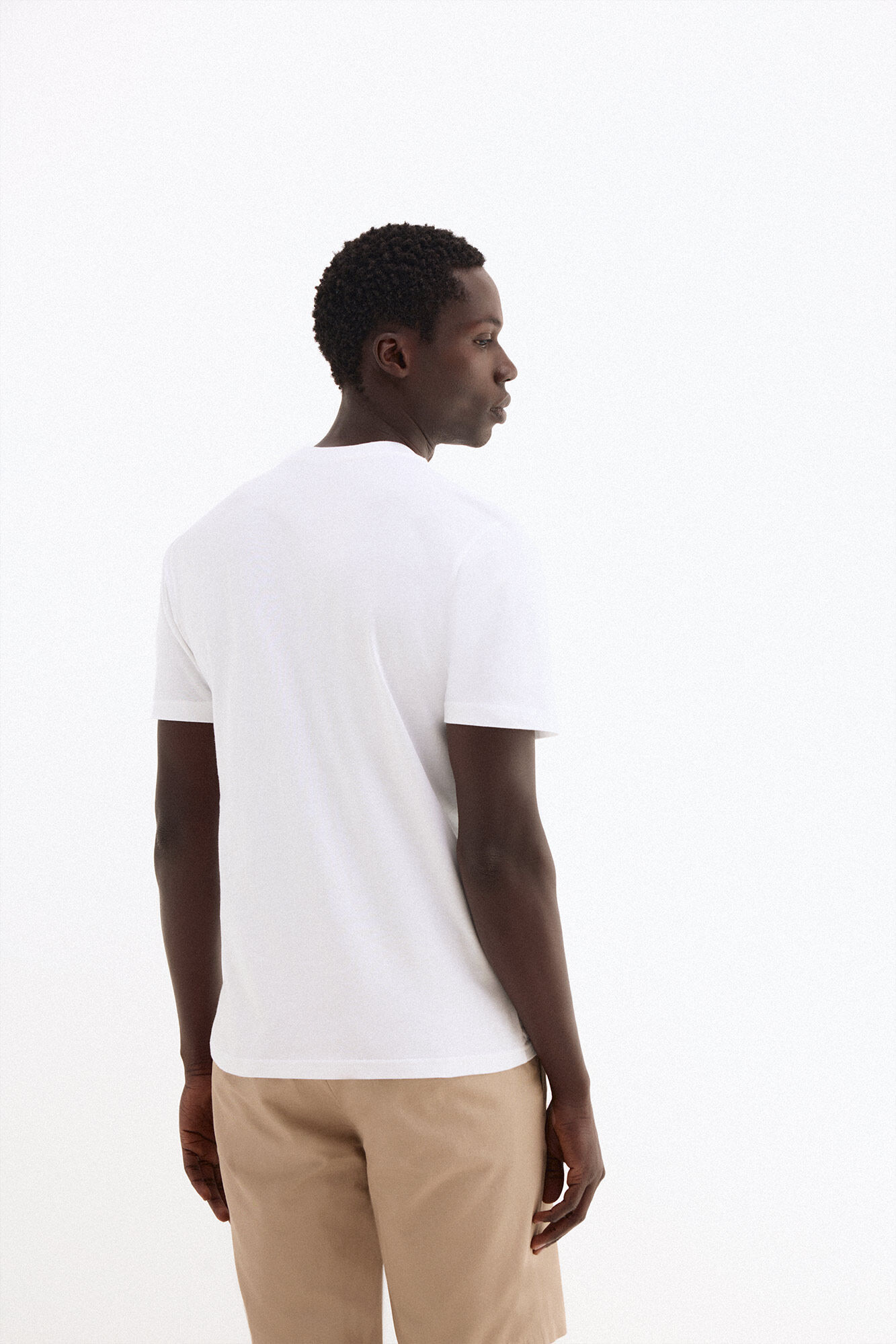 Pedro del Hierro Camiseta logo grande Blanco