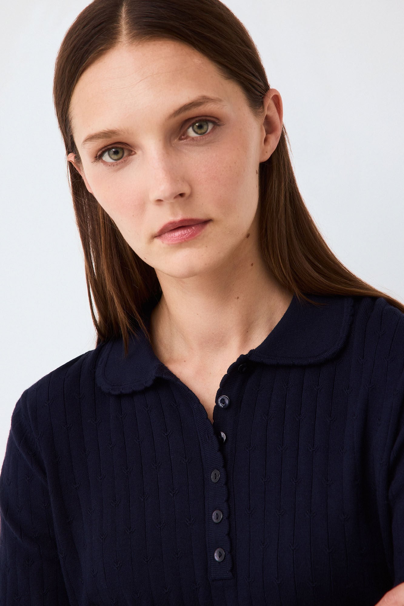 Pedro del Hierro Jersey cuello polo estructura fantas&iacute;a