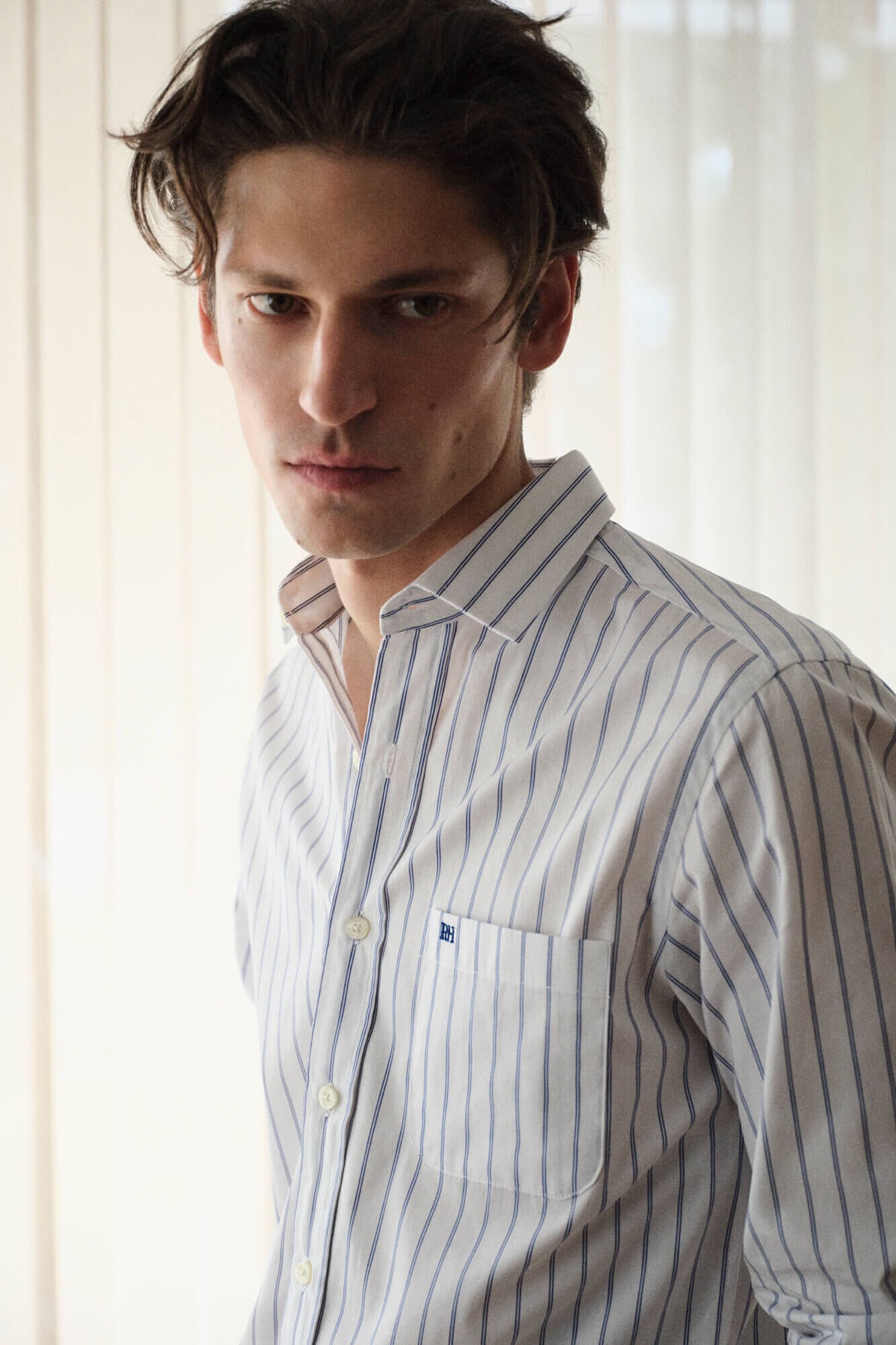 Pedro del Hierro Italian fabric striped shirt