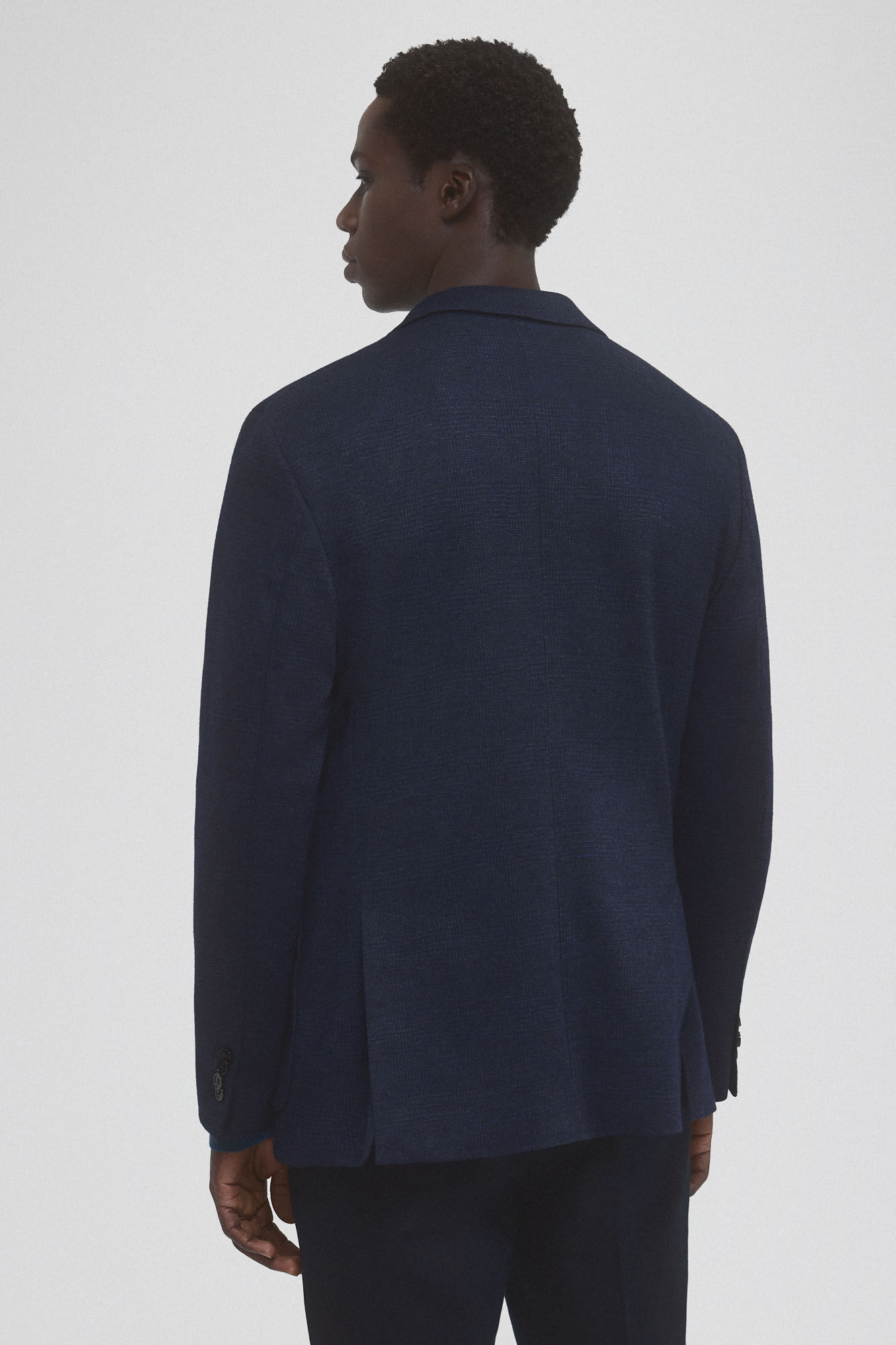 Pedro del Hierro Americana de punto con desmontable Azul