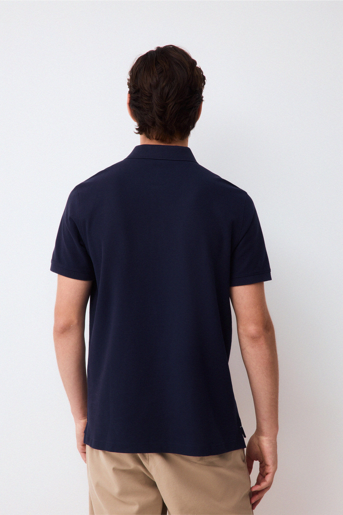 Pedro del Hierro Piqu&eacute; slim fit polo shirt Blue