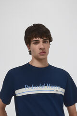 Pedro del Hierro Logo T-shirt Blue