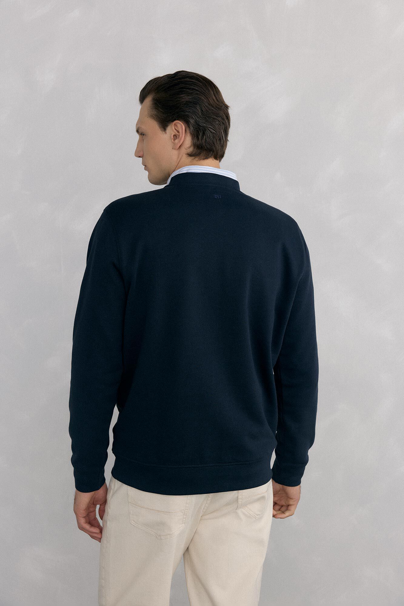 Pedro del Hierro Logo crew neck sweatshirt Blue