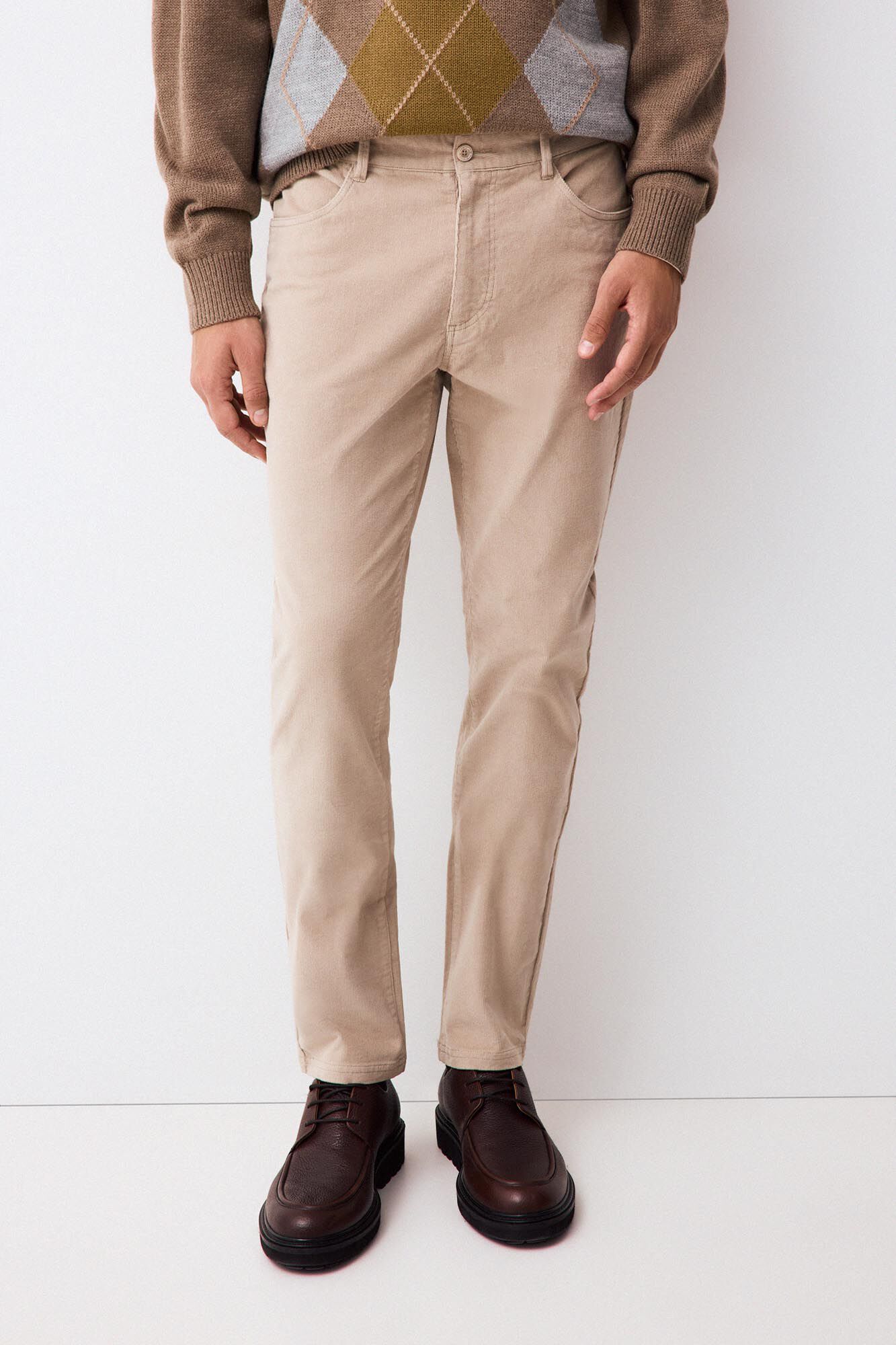Pedro del Hierro Corduroy slim fit 5-pocket trousers
