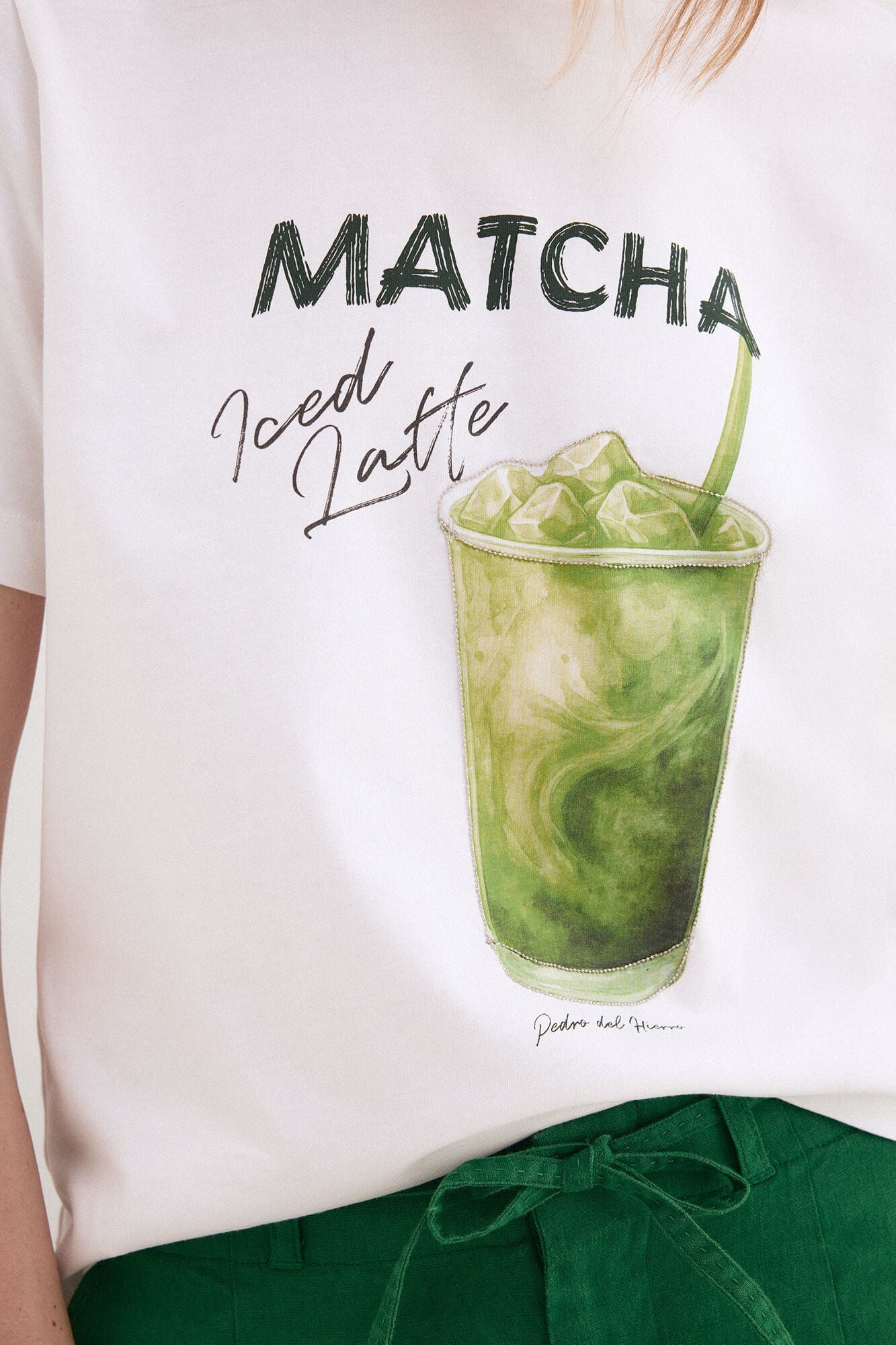 Pedro del Hierro Front print T-shirt