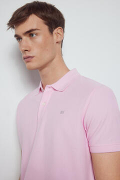 Pedro del Hierro Essential slim polo shirt Pink