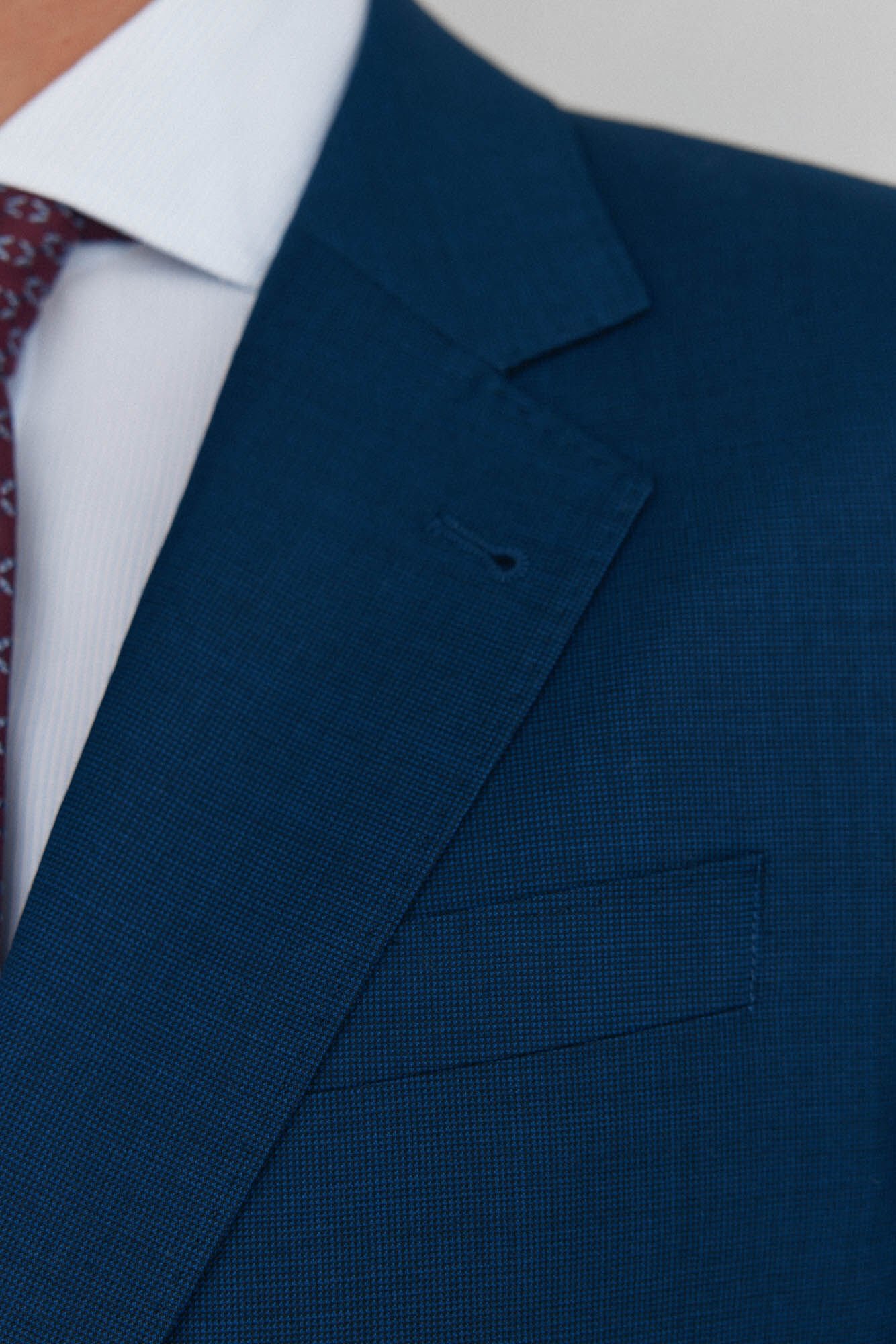 Pedro del Hierro Blazer estruturado azul slim fit bi-el&aacute;stico Azul