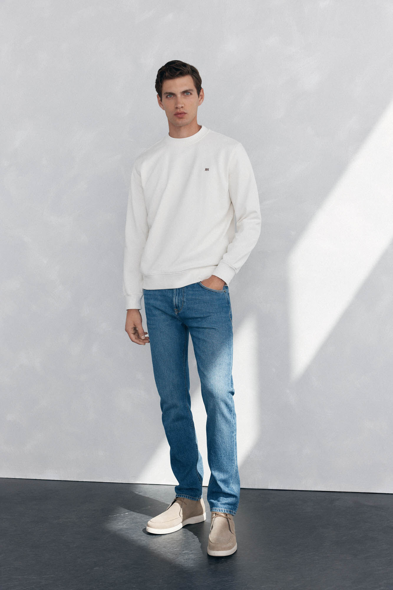 Pedro del Hierro Crew-neck sweatshirt White