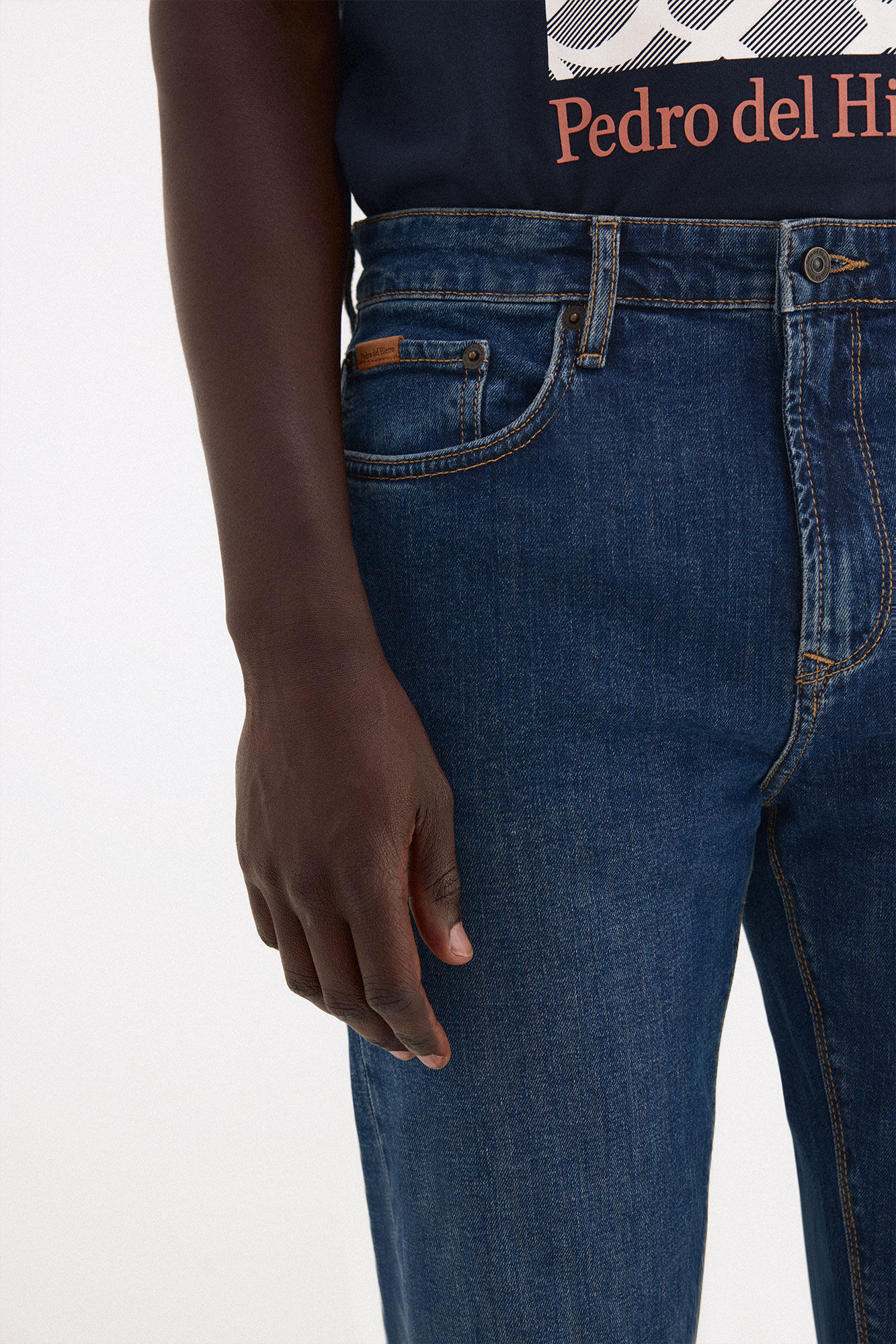 Pedro del Hierro Pantal&oacute;n vaquero ligero slim fit Azul