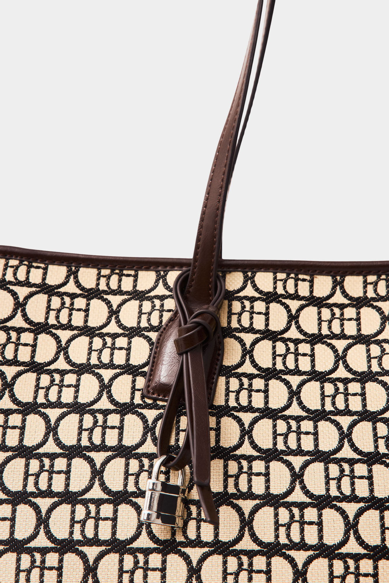 Pedro del Hierro Bolso shopper logo Beige