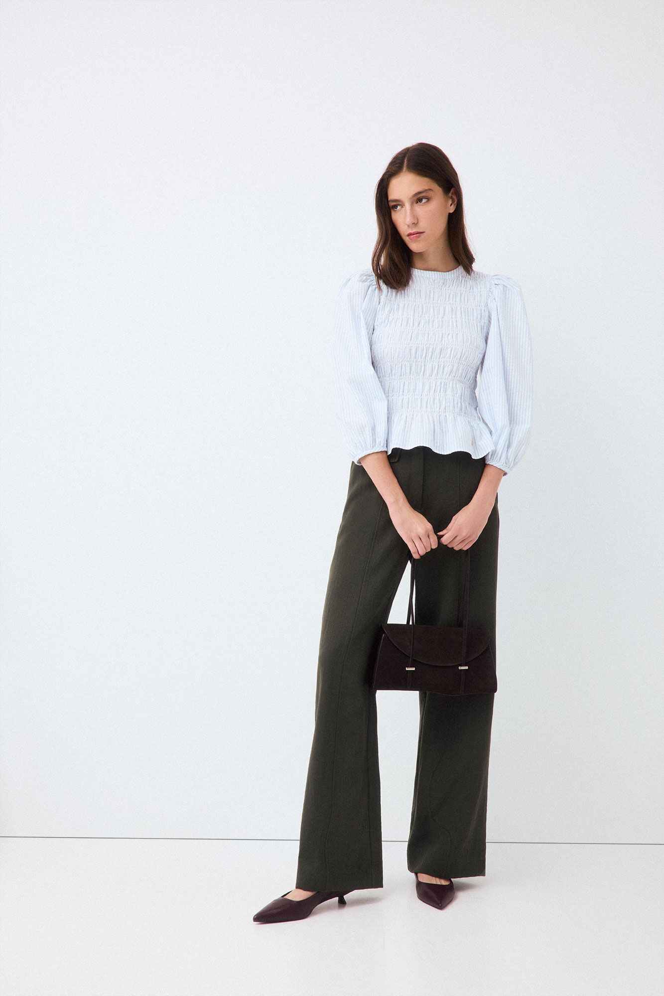 Pedro del Hierro Blusa de riscas com remate de borracha