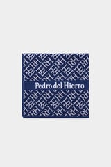 Pedro del Hierro Logos beach towel Blue