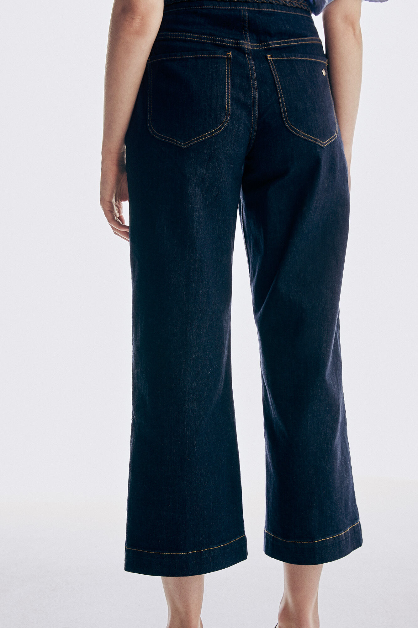 Pedro del Hierro Wide leg jeans Blue