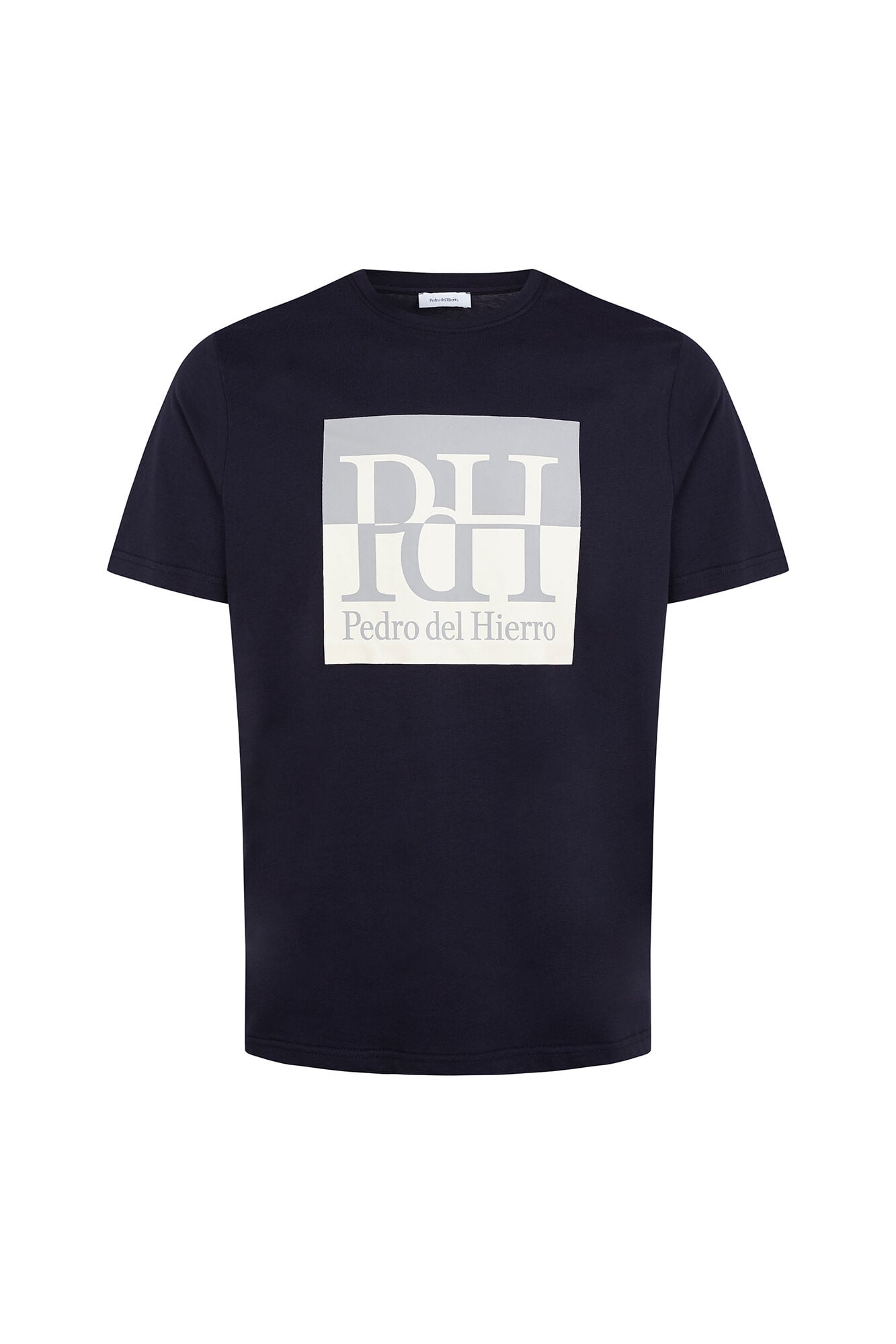 Pedro del Hierro Large logo T-shirt Blue
