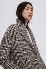 Pedro del Hierro Sobretudo xadrez Beige