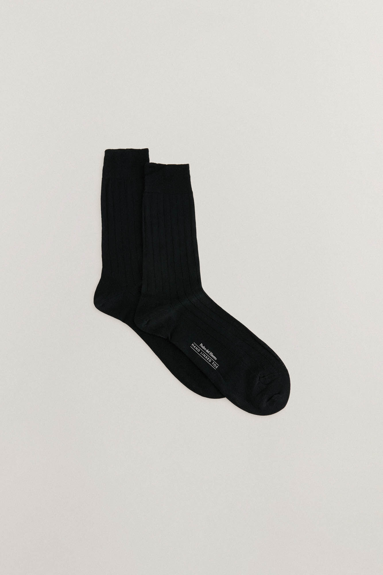 Pedro del Hierro Plain dress socks Black
