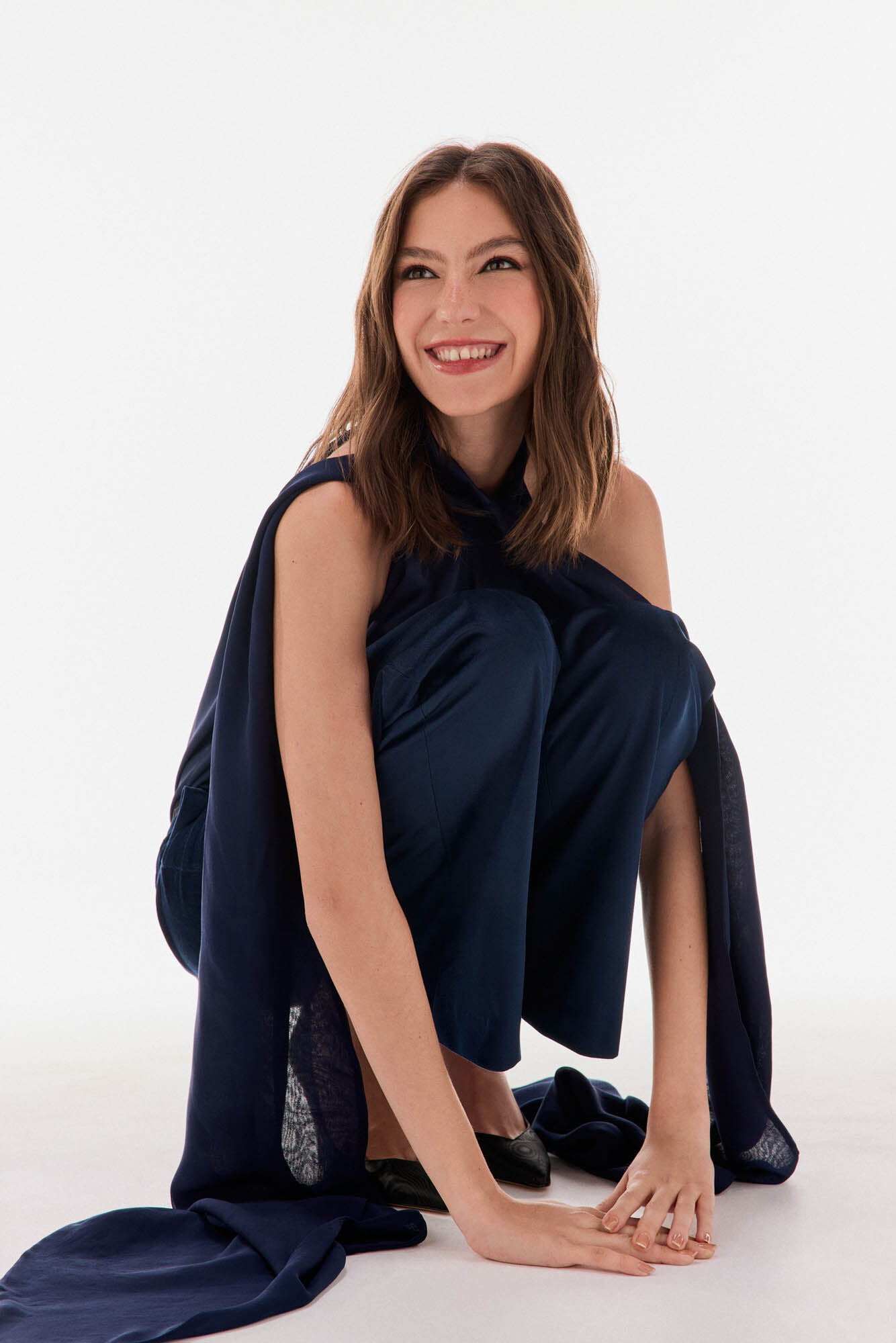 TFP by Tamara Falc&oacute; Velvet trouser Blue