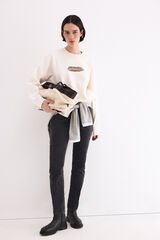 Pedro del Hierro Pedro del Hierro lurex sweatshirt Ecru