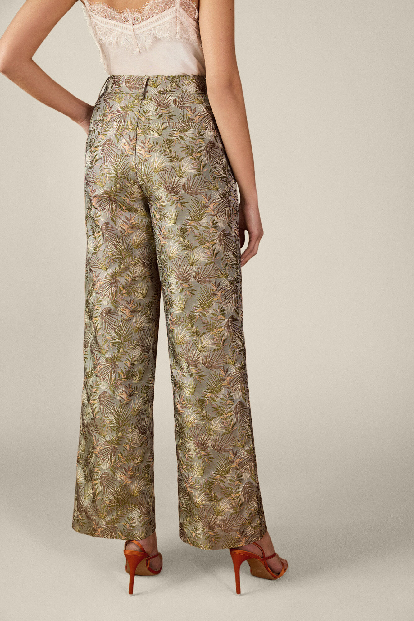 TFP by Tamara Falc&oacute; Jacquard trousers Green