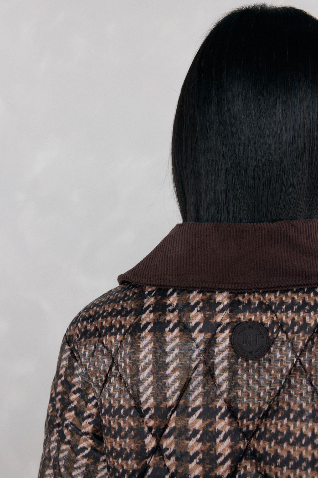 Pedro del Hierro estampado curta ultraleve Marrom