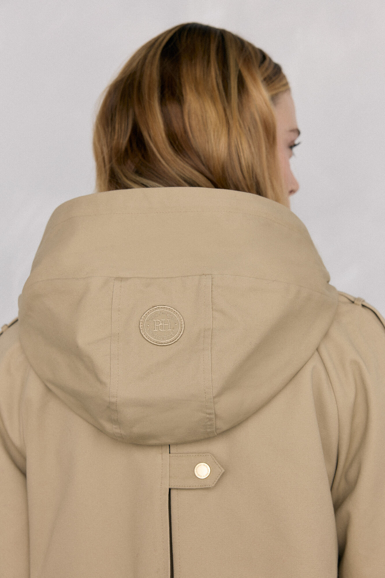 Pedro del Hierro Parka acolchoada capuz Beige