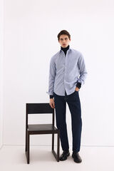 Pedro del Hierro Non iron stain-resistant striped shirt Blue