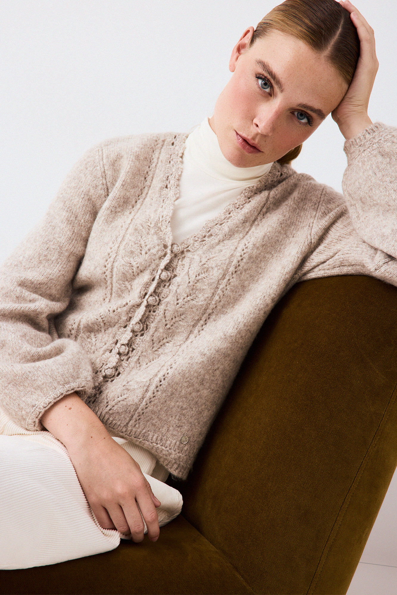 Pedro del Hierro Crochet romantic jacket