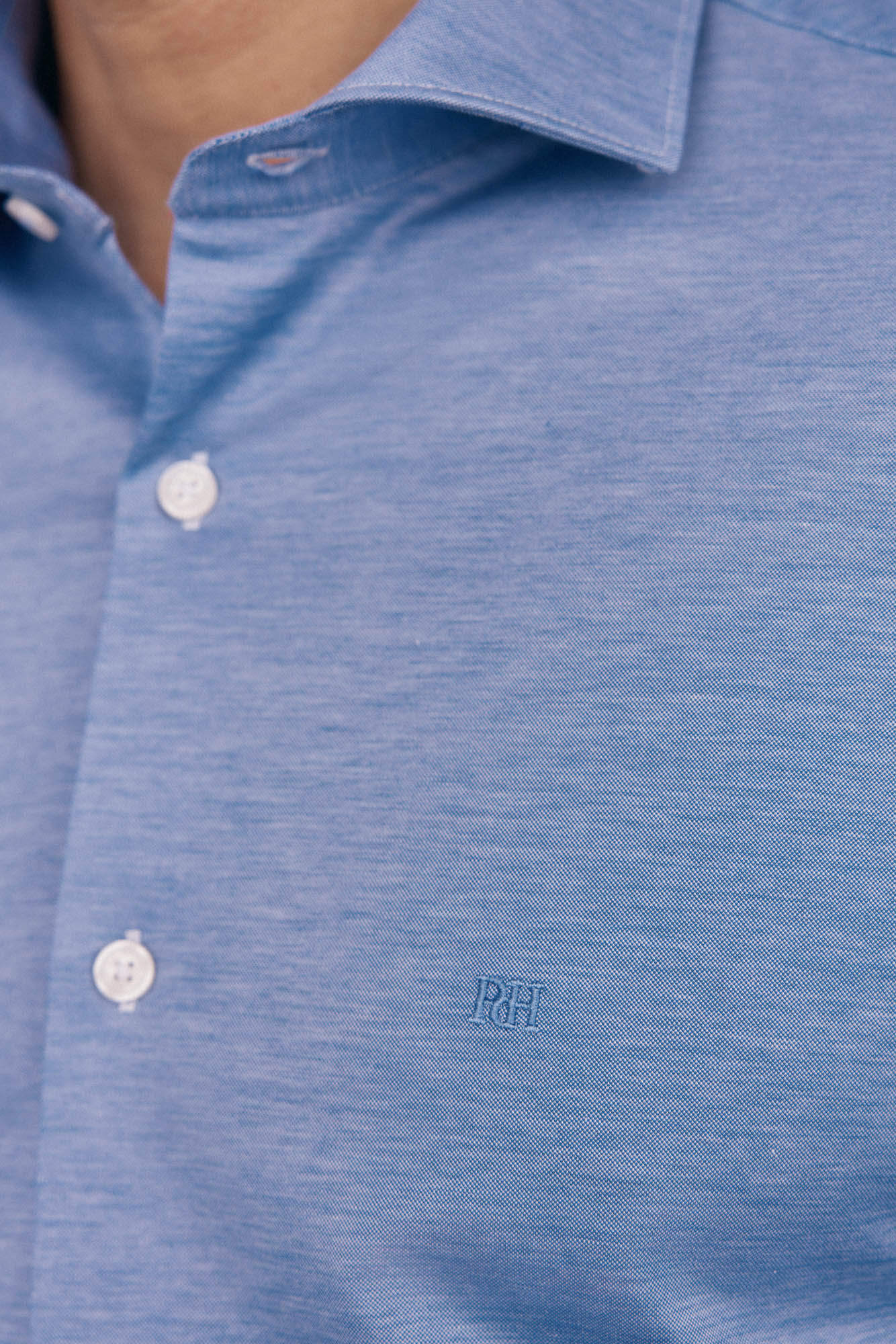 Pedro del Hierro jersey-knit knit shirt Blue