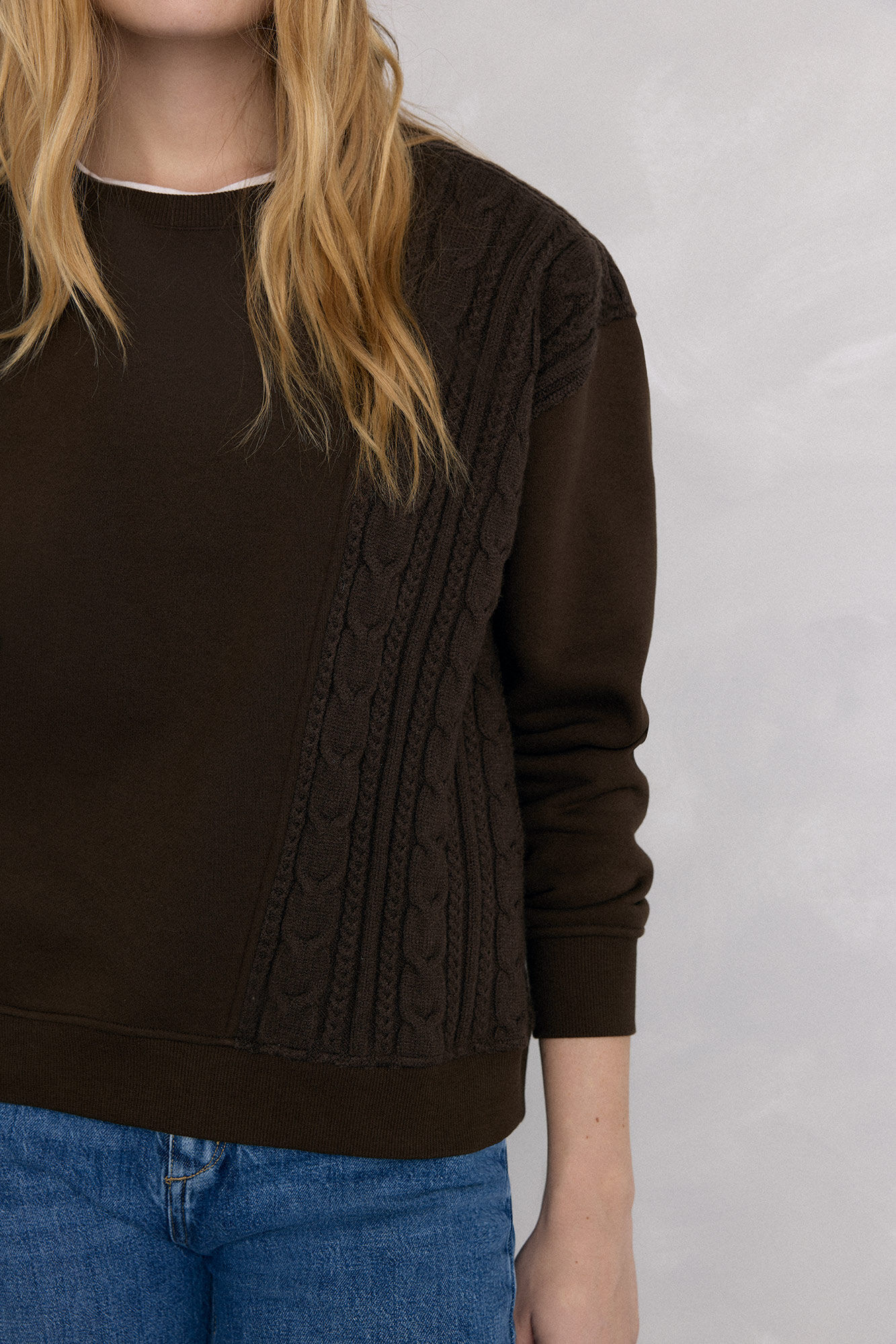 Pedro del Hierro Sweatshirt with braided detail
