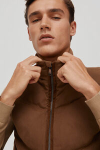 Pedro del Hierro Quilted gilet Brown