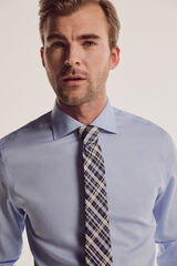 Pedro del Hierro Camisa Non Iron vestir tailored fit lisa Azul