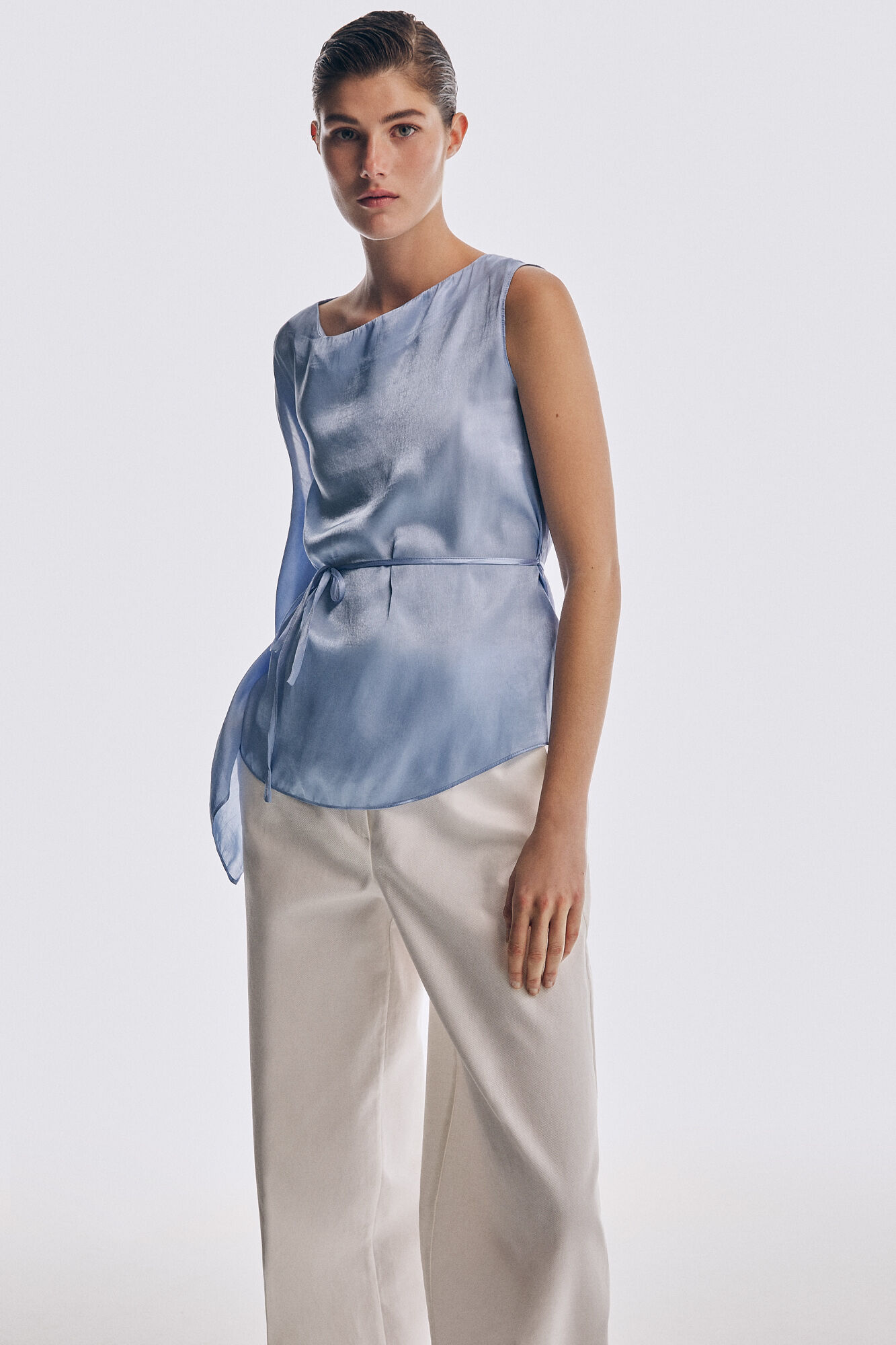 Pedro del Hierro Crew neck top Blue