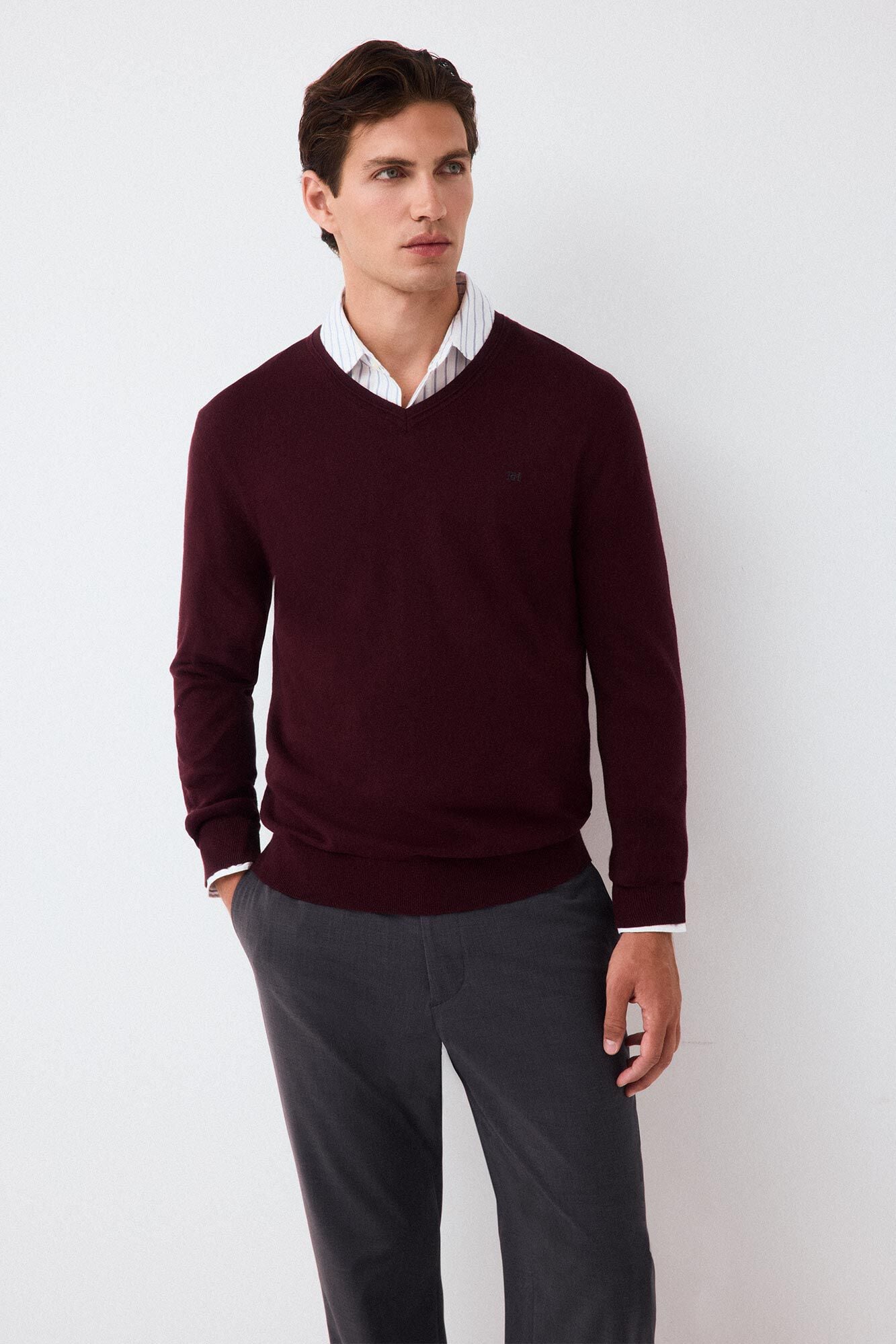 Pedro del Hierro Premium cotton silk cashmere knit jumper