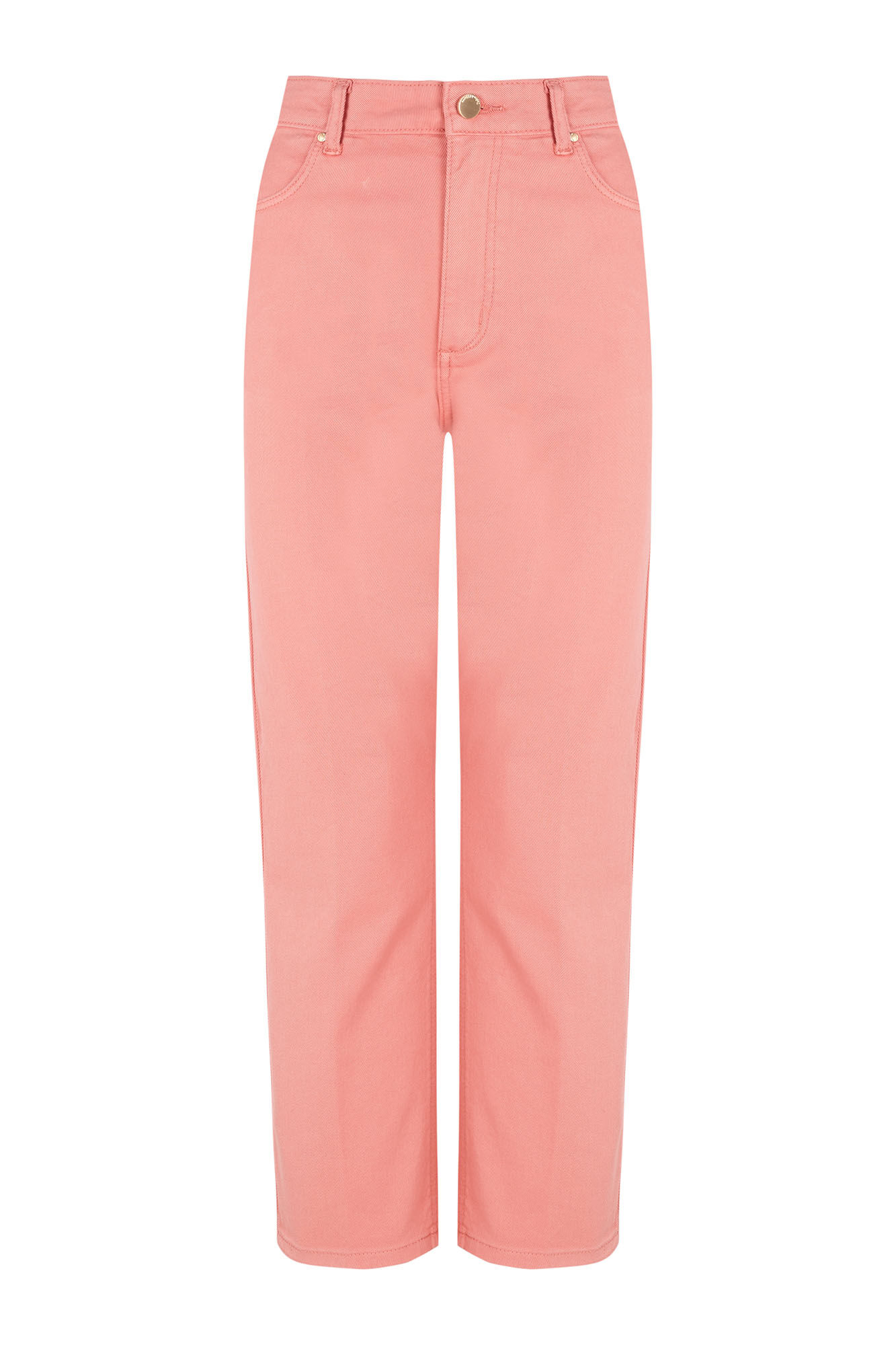 Pedro del Hierro Basic straight capri jeans Coral