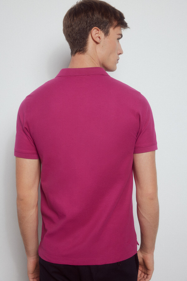 Pedro del Hierro Essential slim polo shirt Purple