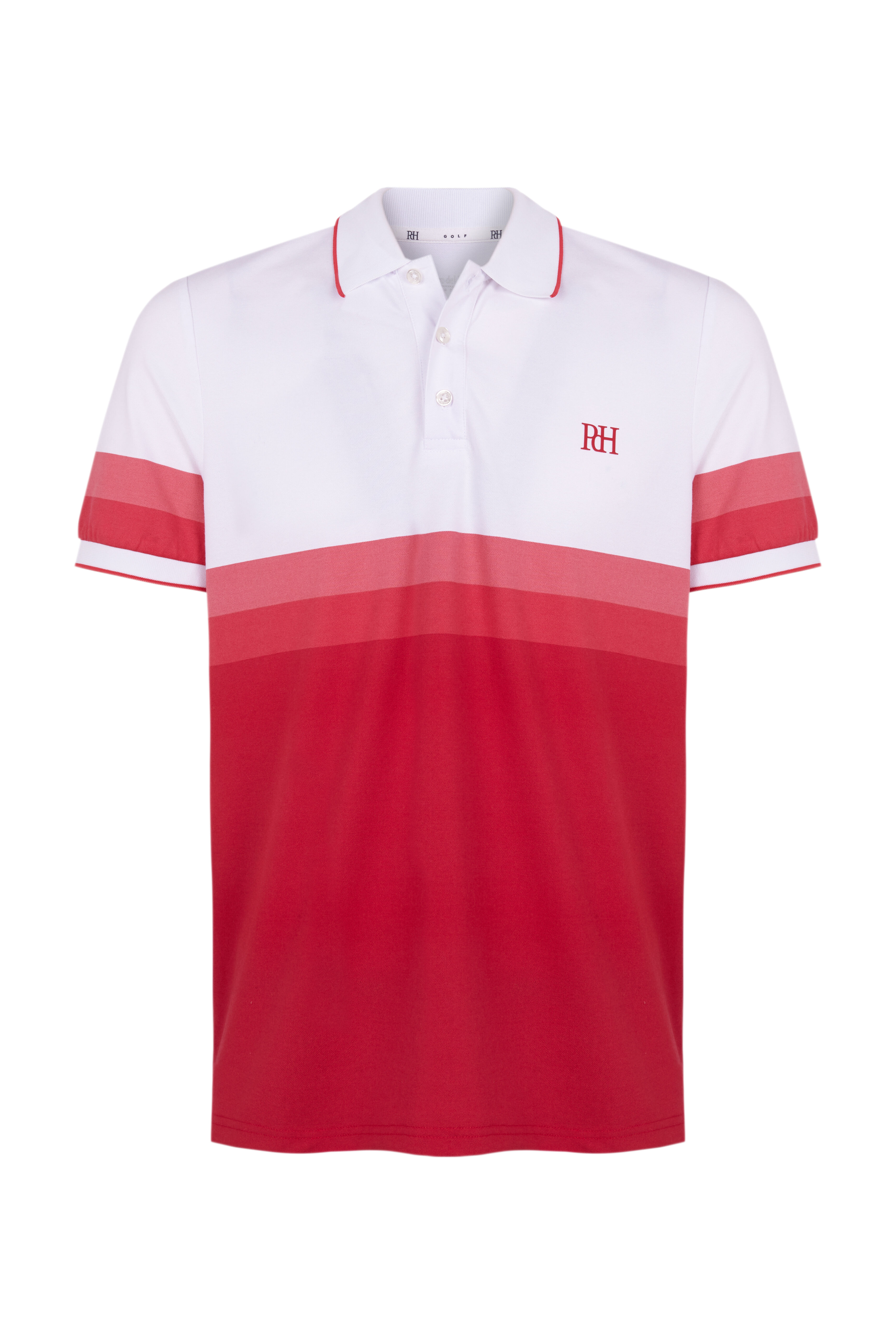 Pedro del Hierro Polo rayas t&eacute;cnico GOLF Coral