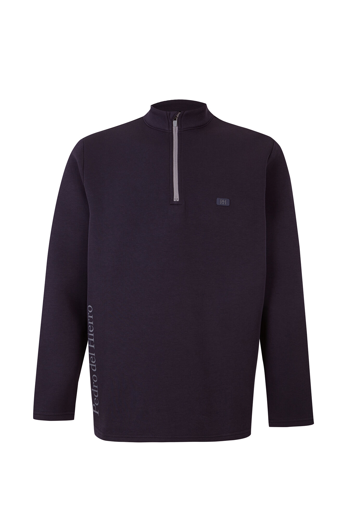 Pedro del Hierro Technical Golf funnel neck sweatshirt Blue