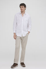 Pedro del Hierro Regular fit premium flex chinos Beige