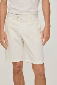 Pedro del Hierro Pima cotton Bermuda shorts White