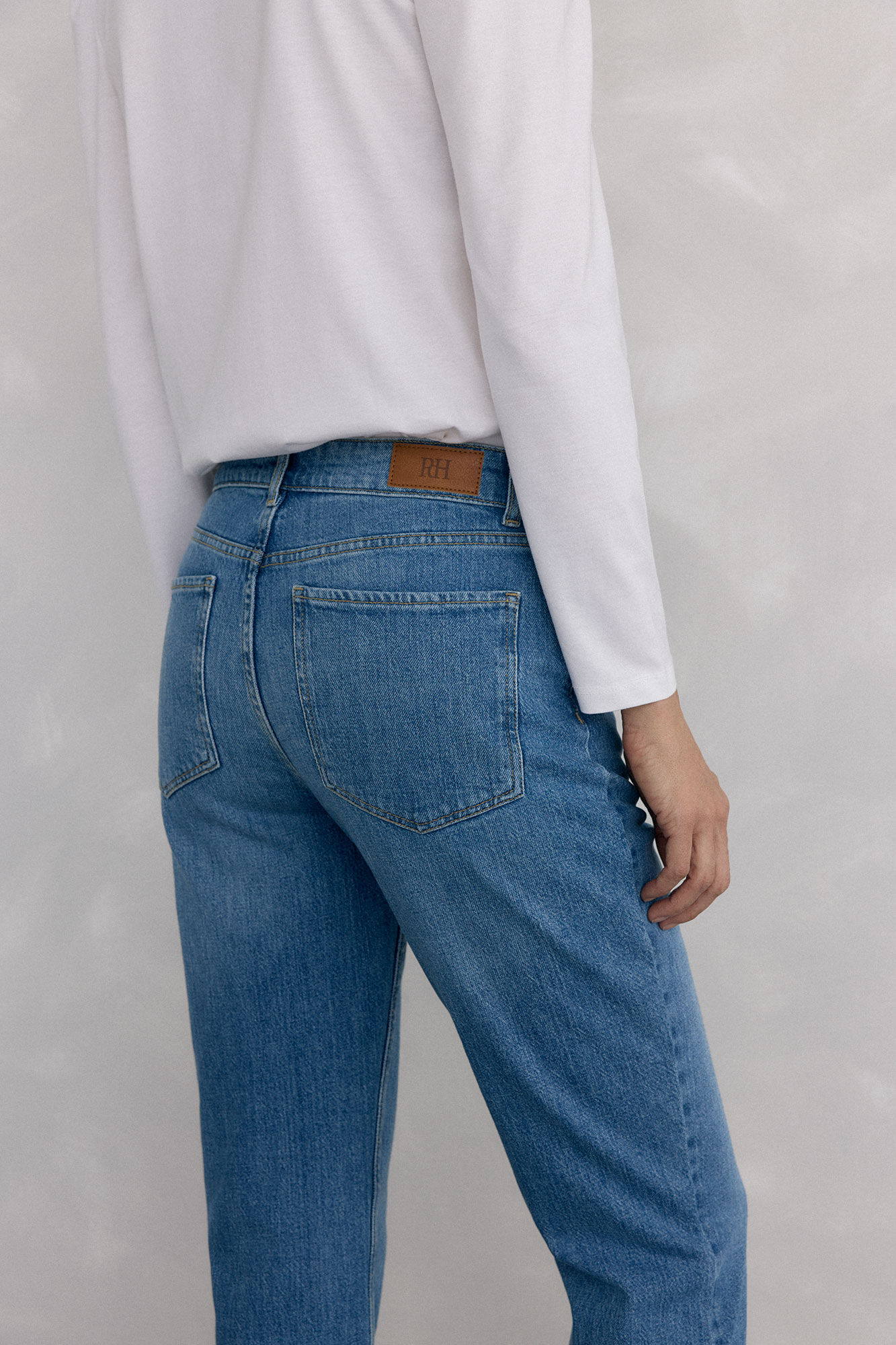 Pedro del Hierro Jeans straight basic Azul