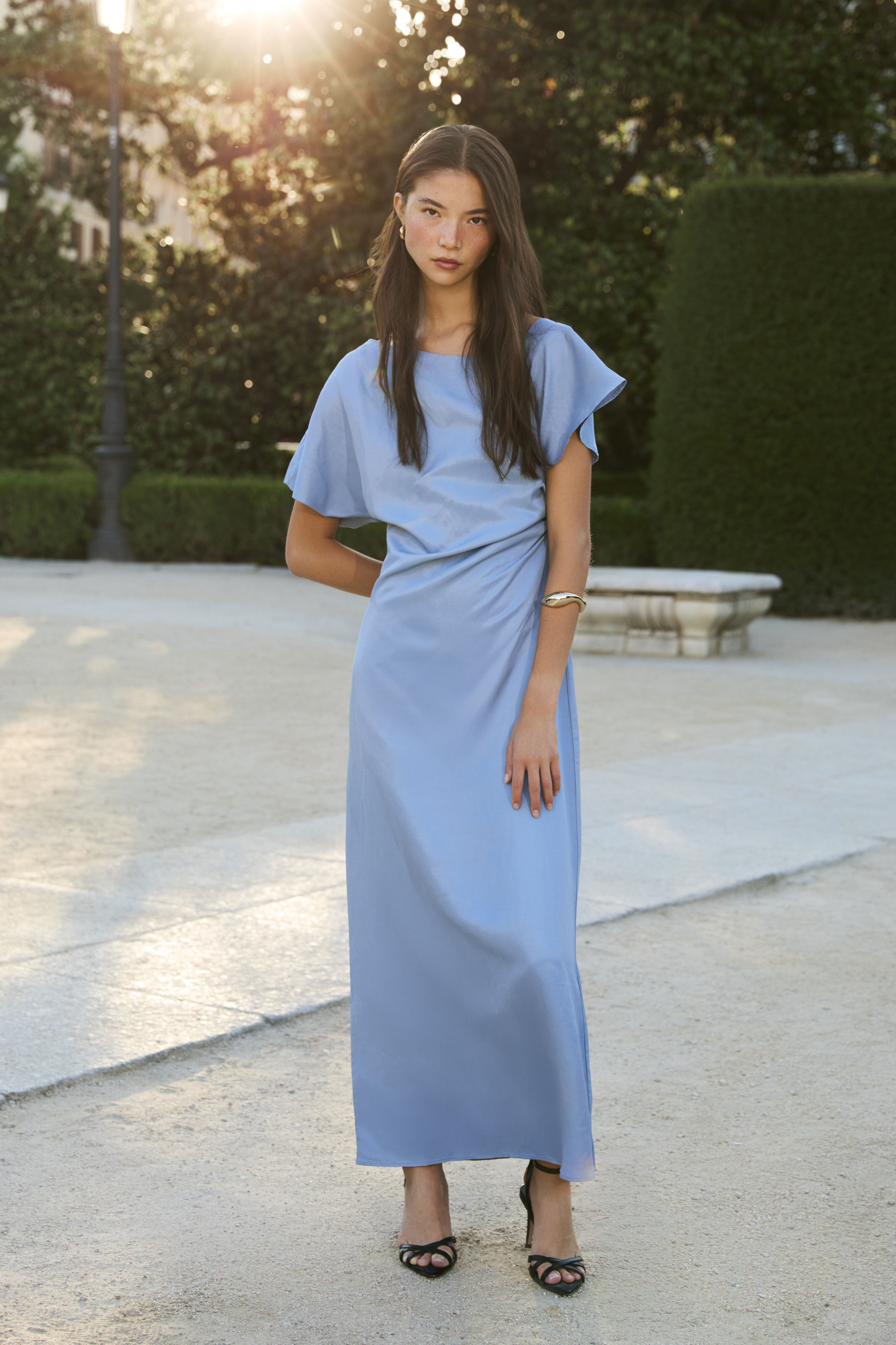 Pedro del Hierro Asymmetrical appliqu&eacute; midi dress