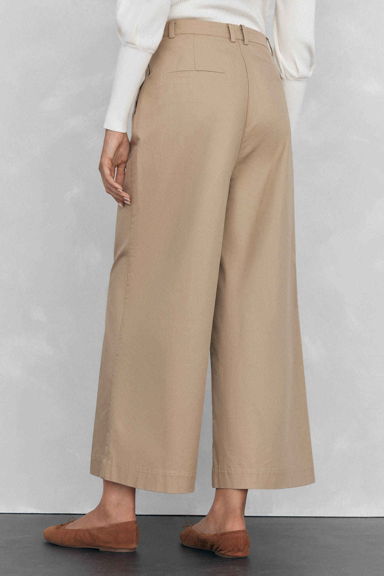 Pedro del Hierro Straight trousers Beige