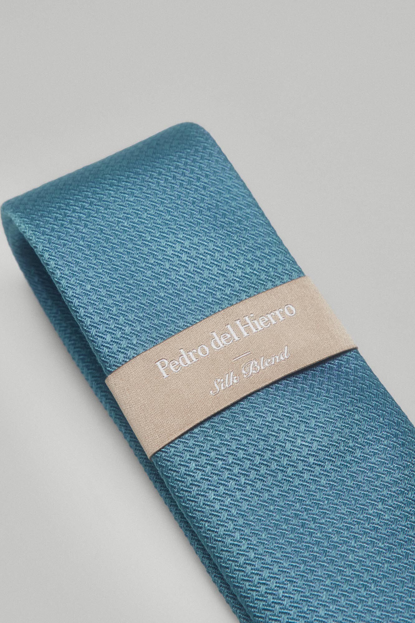 Pedro del Hierro Corbata seda natural Turquesa