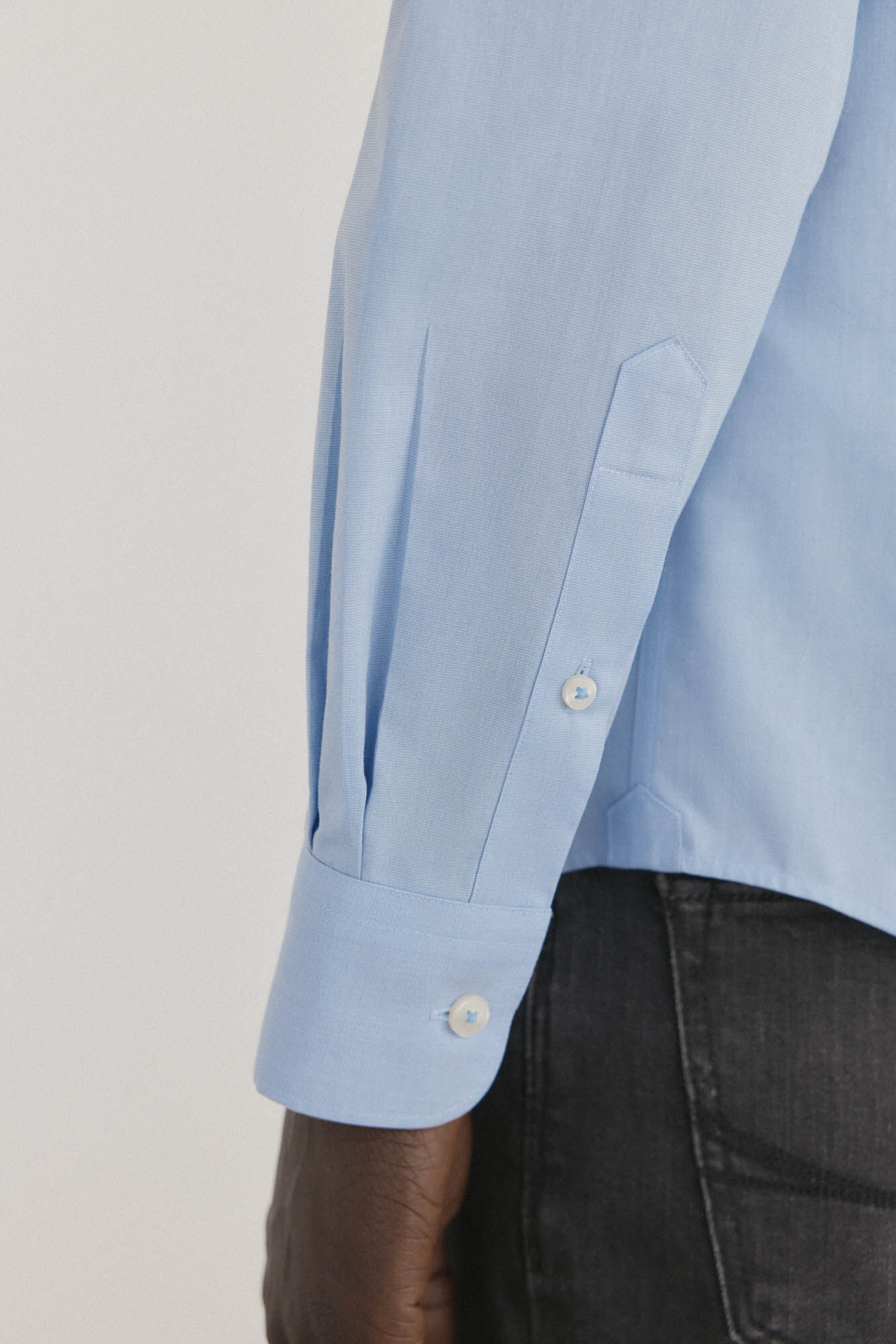 Pedro del Hierro Non iron + anti-stain smooth shirt Blue