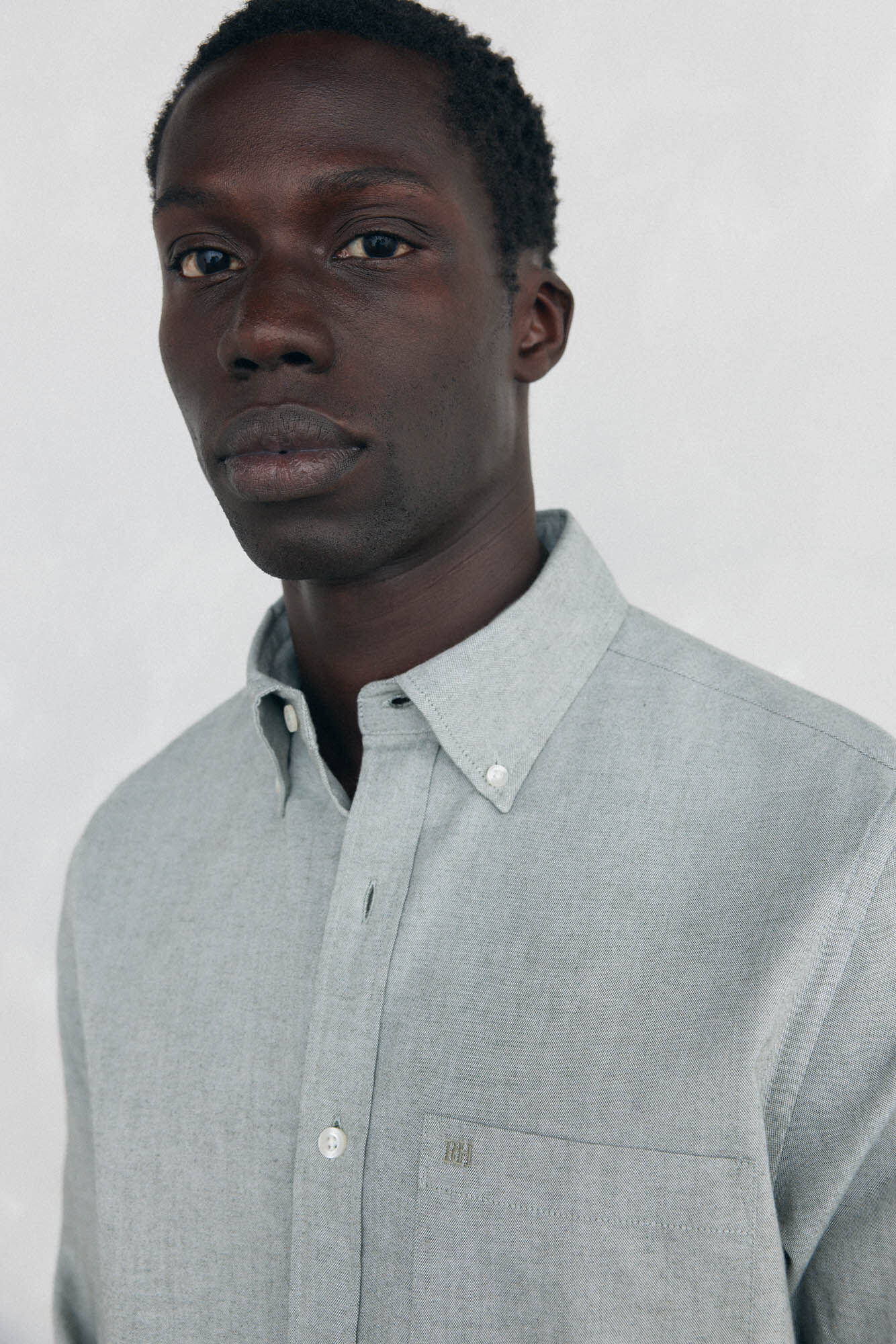 Pedro del Hierro Plain Brushed Oxford Shirt