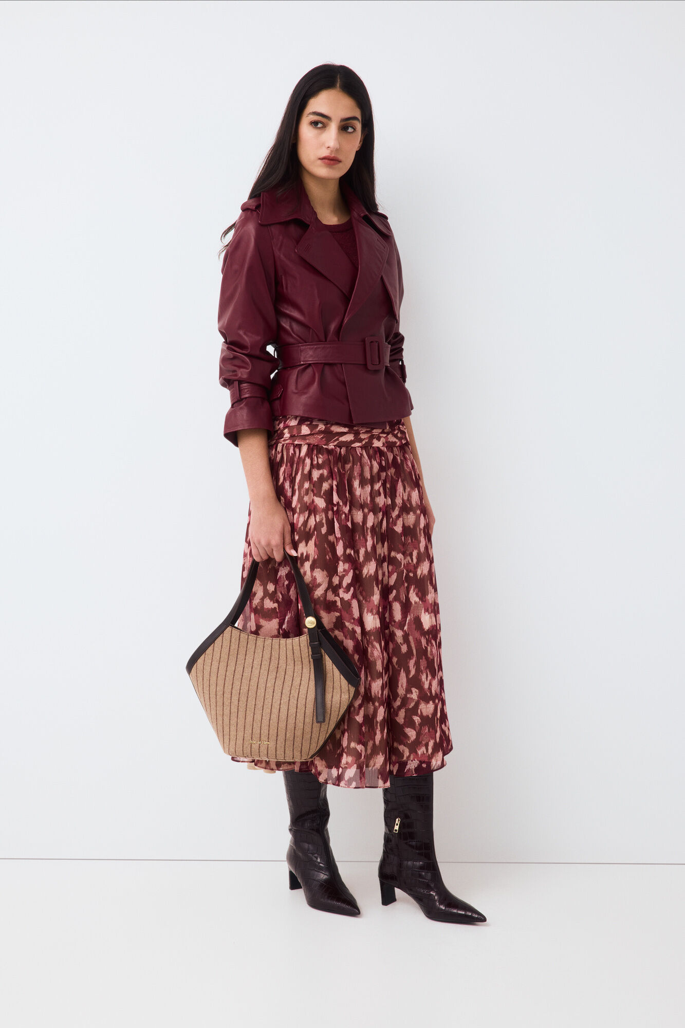 Pedro del Hierro Printed long skirt
