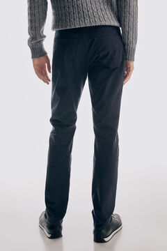 Pedro del Hierro Slim fit coloured micro print 5-pocket trousers Grey