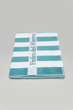 Pedro del Hierro Logos beach towel Turquoise